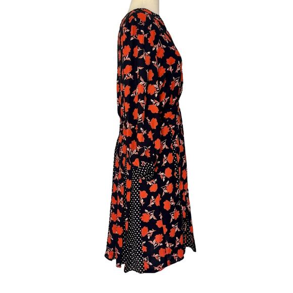 Ann Taylor Black and Red Floral Mini Dress - Picture 6 of 11